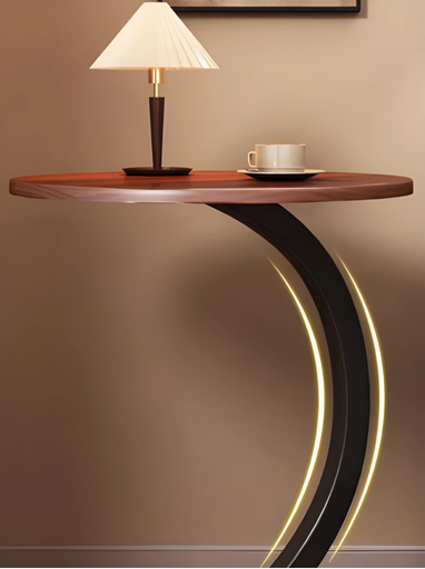 Mesa auxiliar estilo minimalista